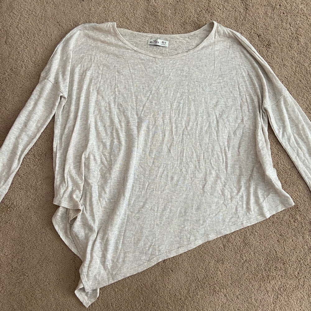 Tan hollister angle sweater